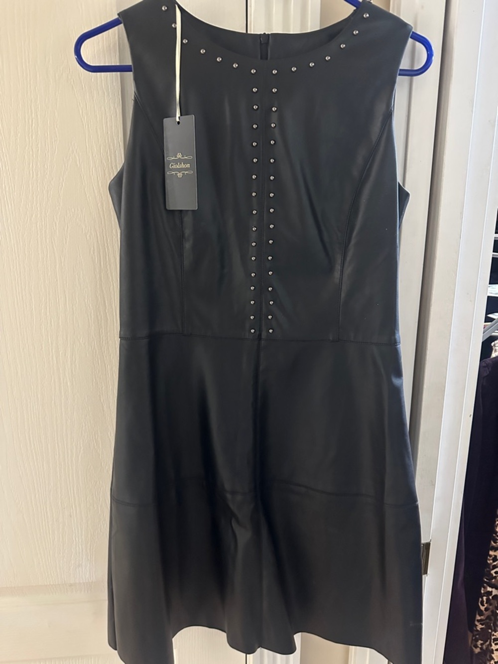 Dress pleather Size  small 
New w tags